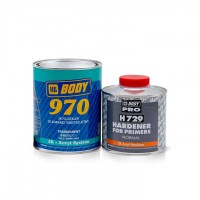 Грунт-наповнювач Body 970 прозорий, 1 л + затверджувач 729, 0,5 л