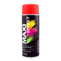  Maxi Color Эмаль аэрозольная флуоресцентная, красная, 400мл 