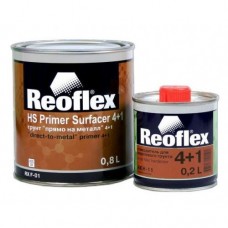 Акриловый грунт для авто Reoflex 4+1, 0,8 л + 0,2 отв., серый