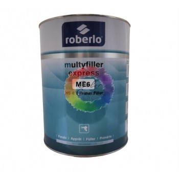 Грунт акриловый автомобильный ROBERLO MULTYFILLER ME6, черный , 4 л (без отвердителя)