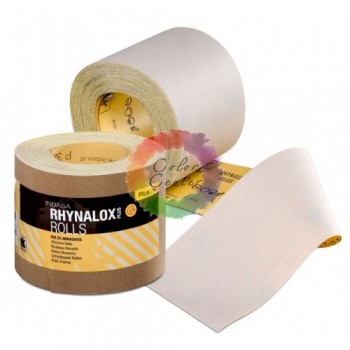 Р220  INDASA  RHYNALOX PLUS LINE Износостойкие Рулоны на  Латексной Основе,  115мм х 1м