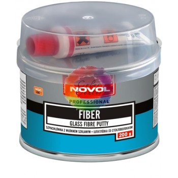 Шпатлевка автомобильная со стекловолокном Novol FIBER 0,2 кг